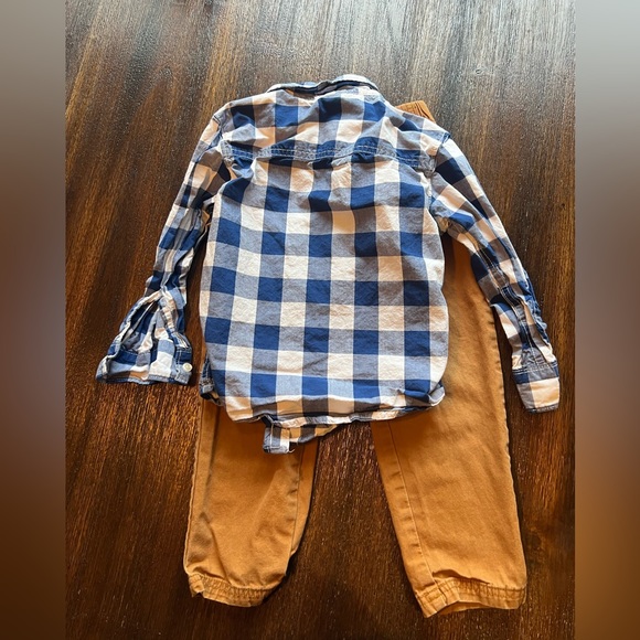 Carter Button Up Toddler Set 4t - Picture 2 of 5